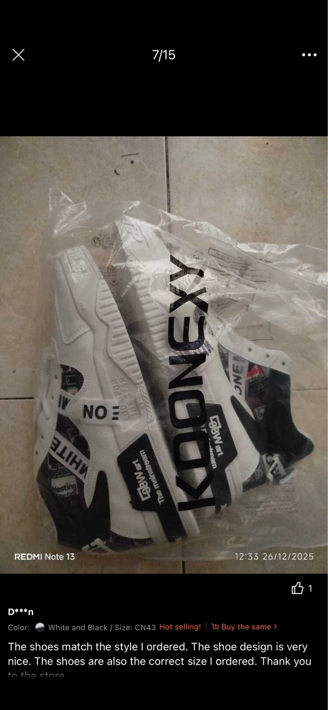White and Black Sneakers - photo 4