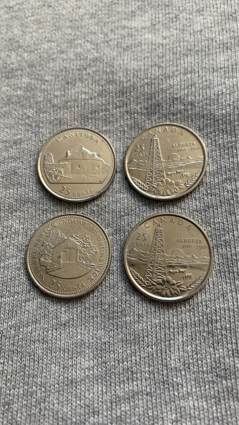 Canadian Provincial Quarters - $0.50 each ⚽️