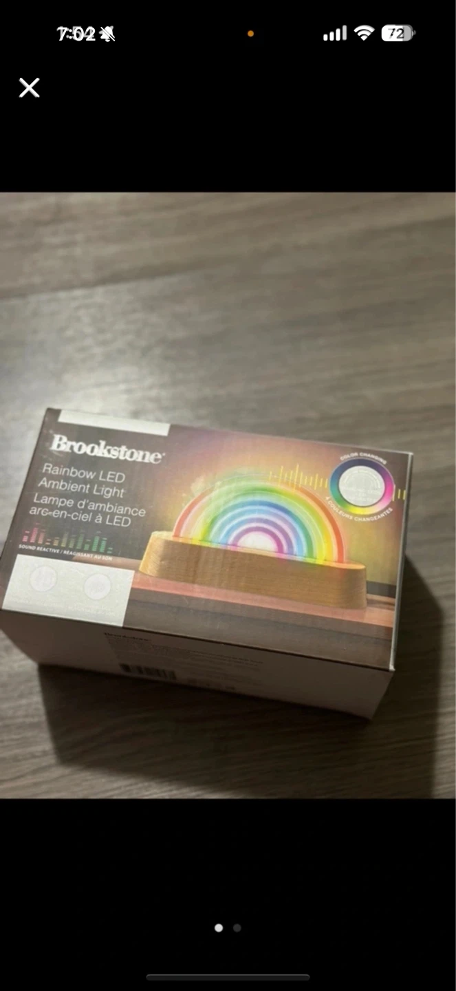 Brookstone Rainbow LED Ambient Light⚽️