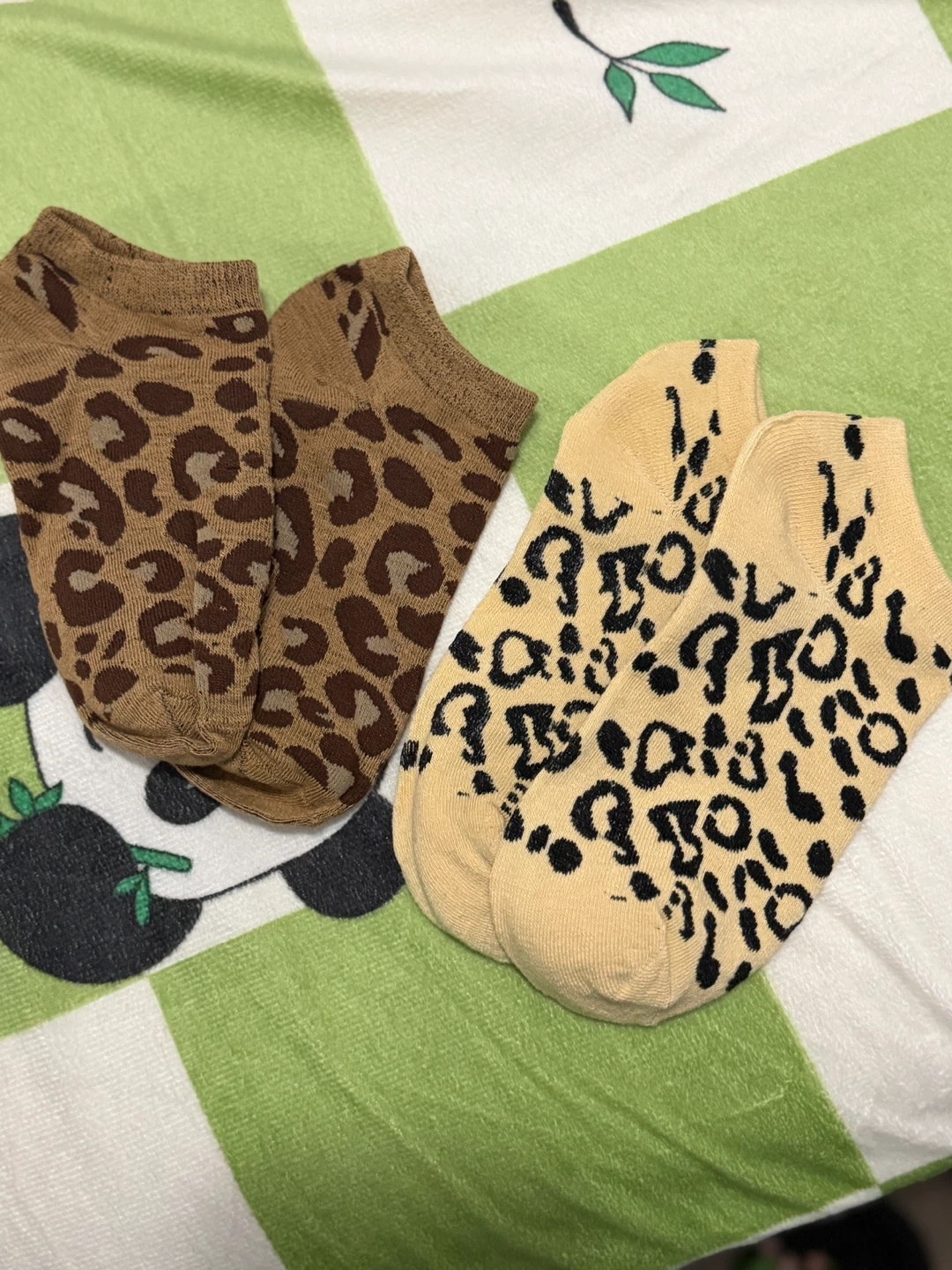 Leopard Print Ankle Socks - Set of 2⚽️