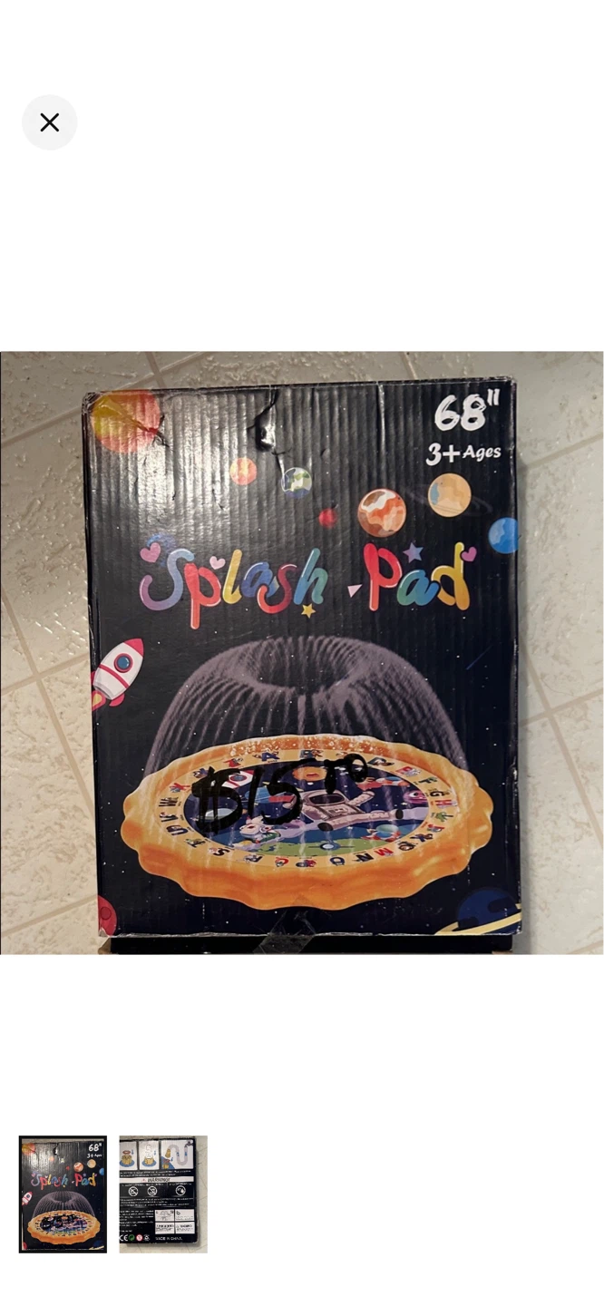 Splash Pad Water Sprinkler Toy 68"