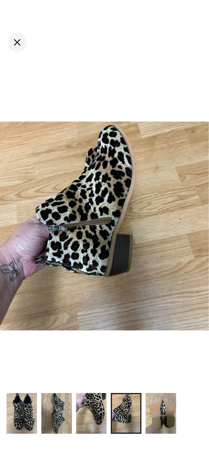 Leopard Print Ankle Boots - photo 4