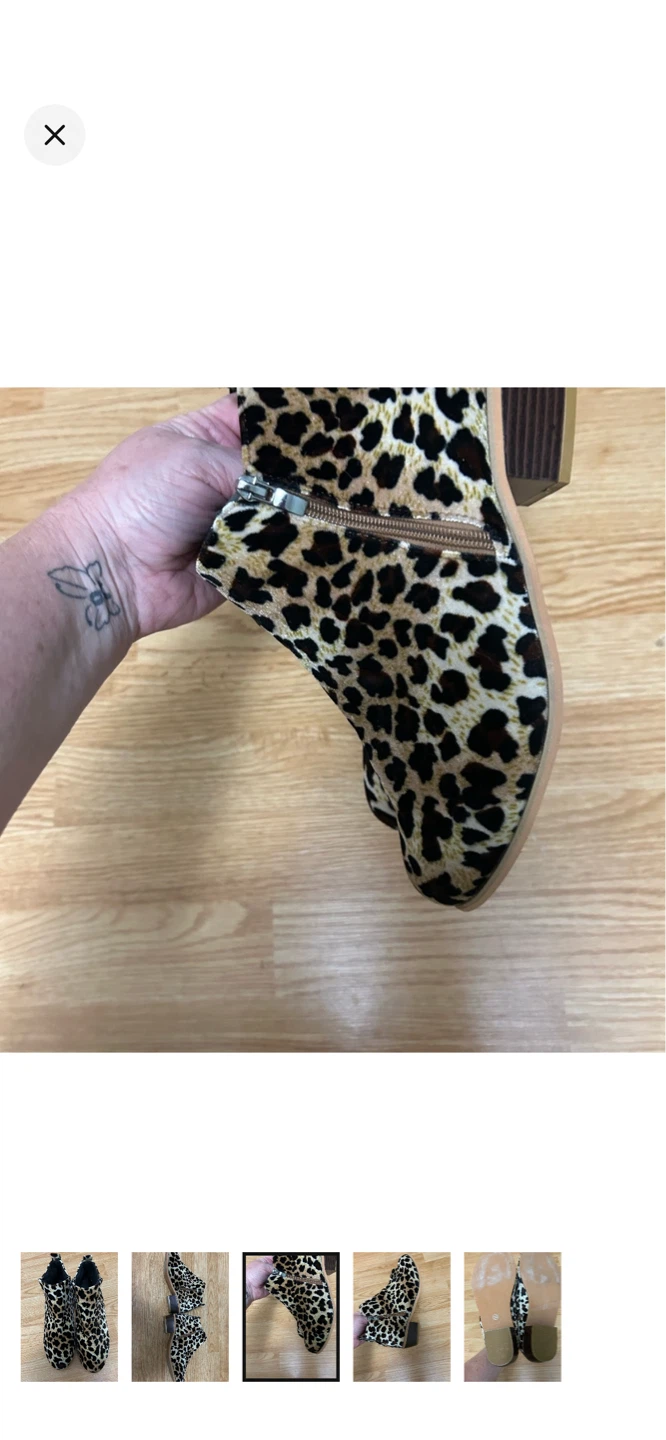 Leopard Print Ankle Boots - photo 3