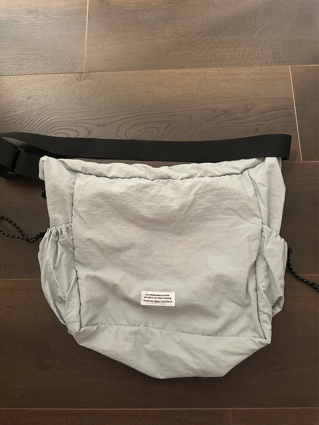 Light Blue Nylon Messenger Bag - photo 2
