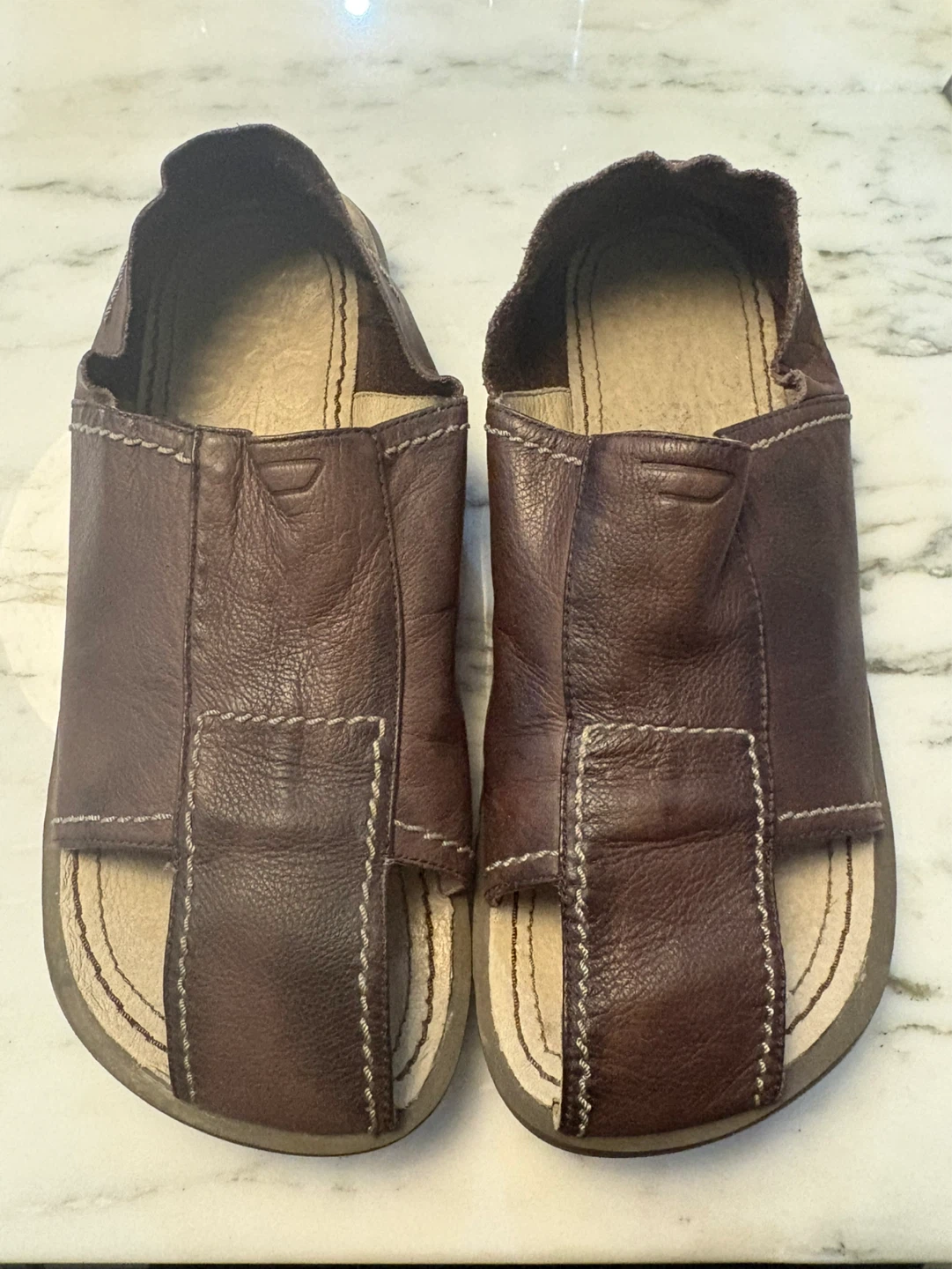 Men's Diesel Brown Leather Sandals