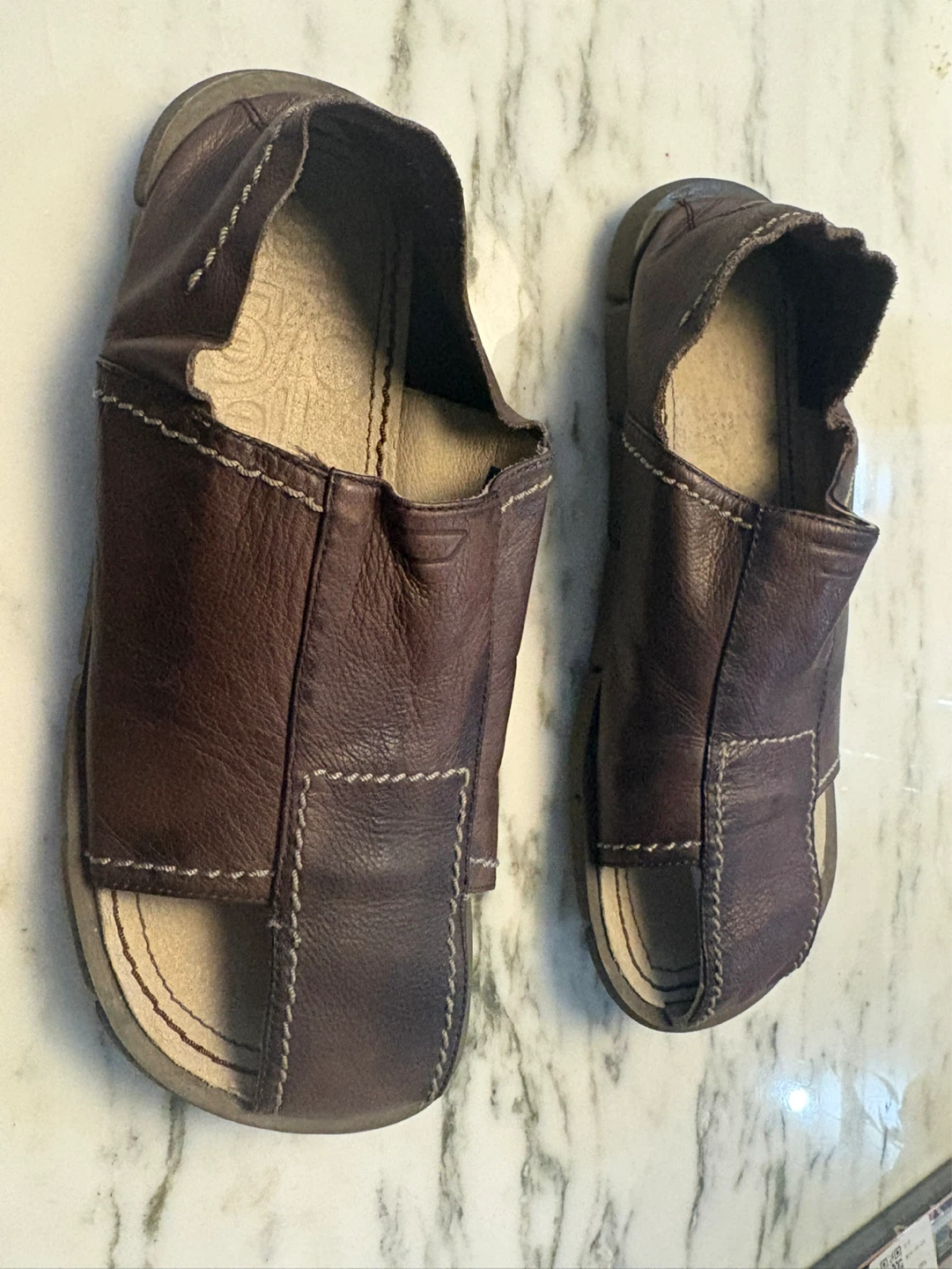 Men's Diesel Brown Leather Sandals - photo 2