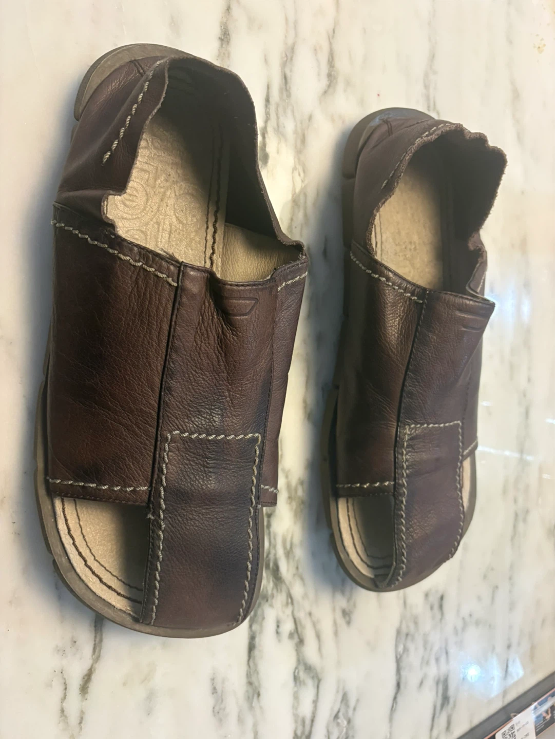 Men's Diesel Brown Leather Sandals - photo 3