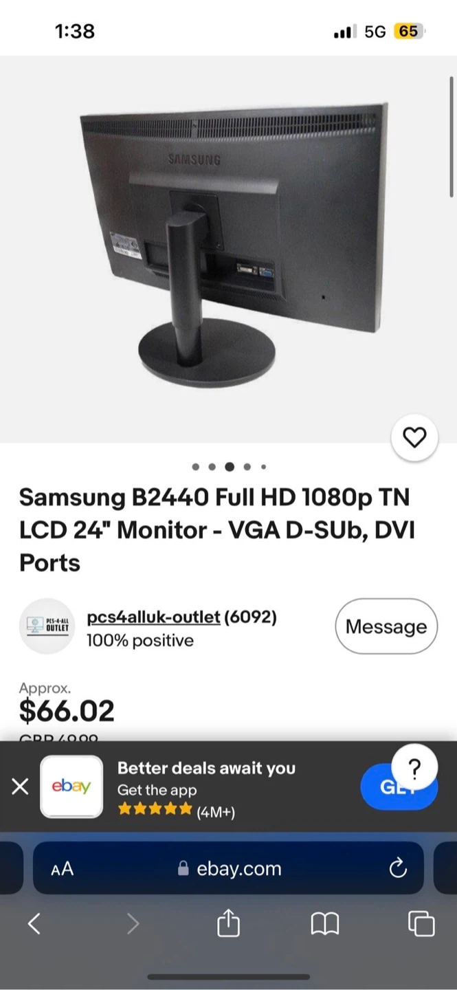 Samsung B2440 Full HD 1080p LCD Monitor - photo 3