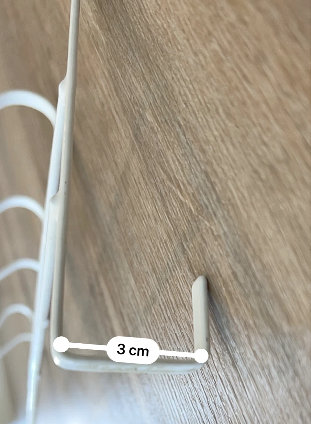 ⚽️ White Metal Over-the-Door Organizer Rack (6 Hooks) - photo 3
