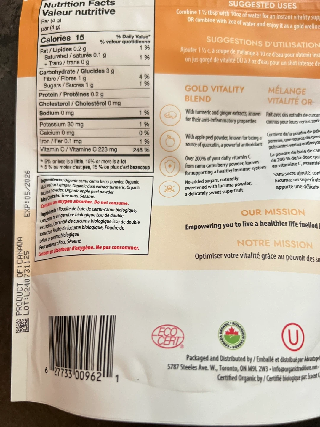 Gold Vitality Blend, Hyaluronic Acid & Vegan Broth Packet - photo 3