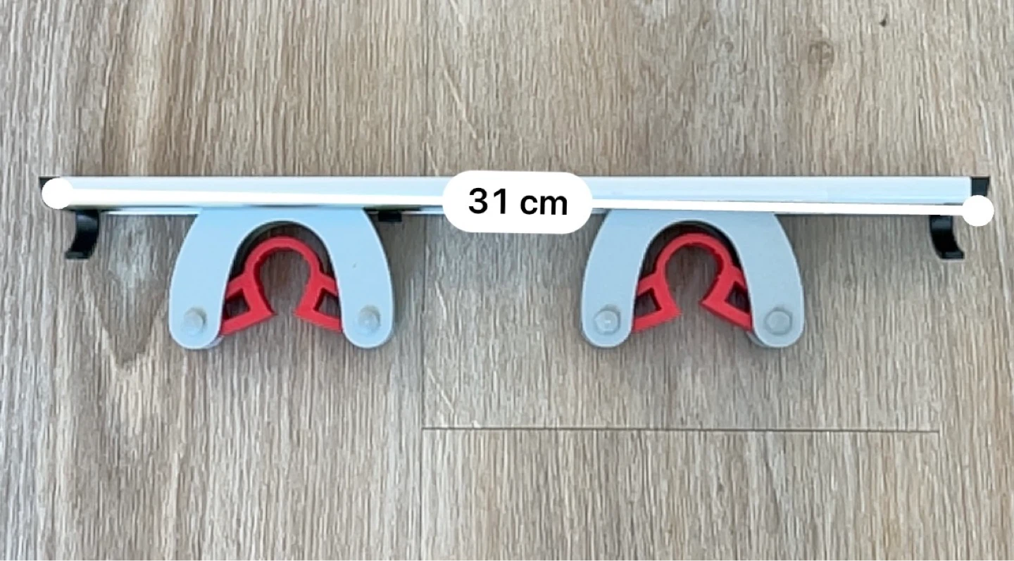 ⚽️ 31 cm Wall-Mounted Broom & Mop Organizer Rack - photo 3