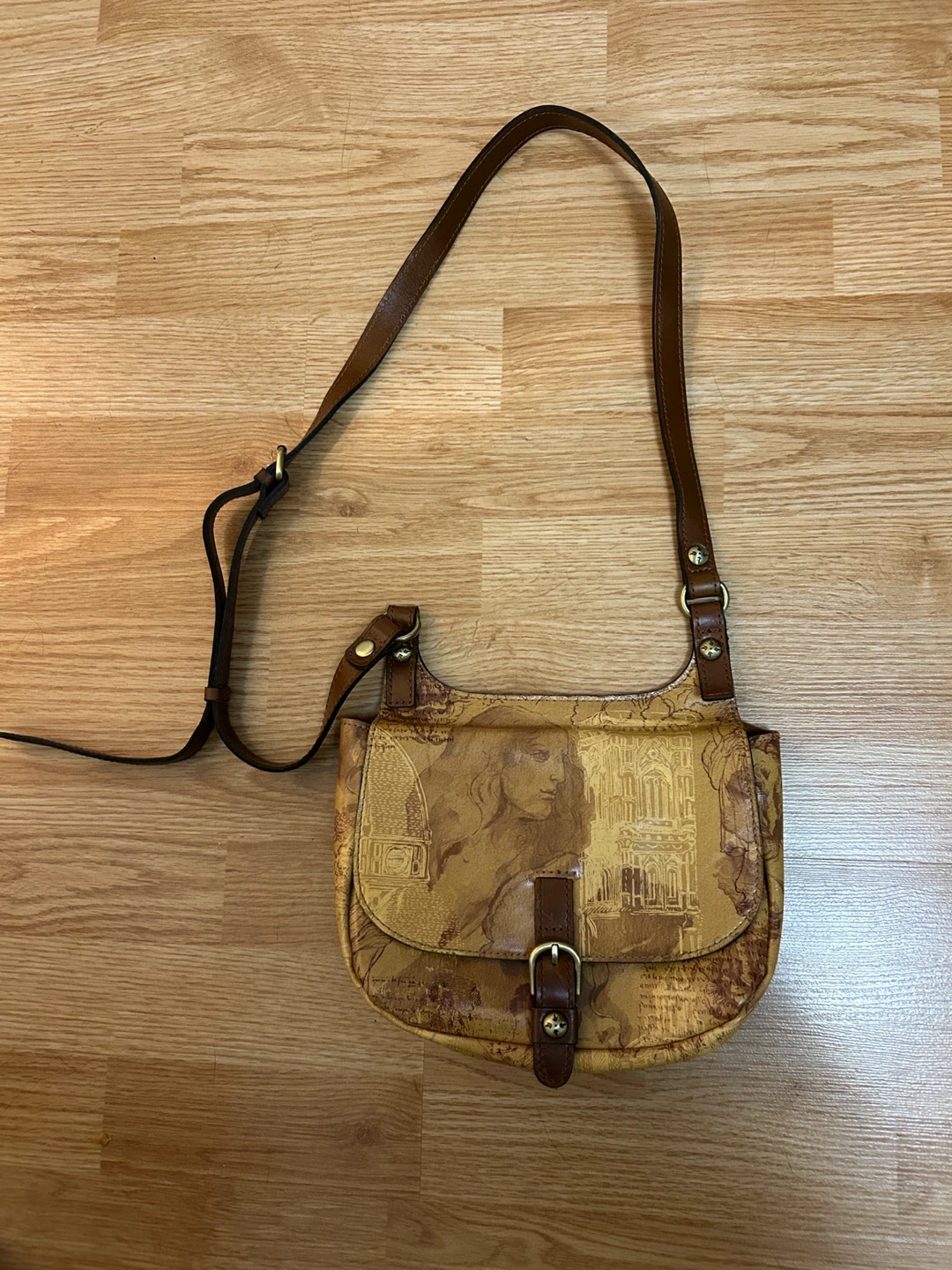Patricia Nash Print Leather Shoulder Bag