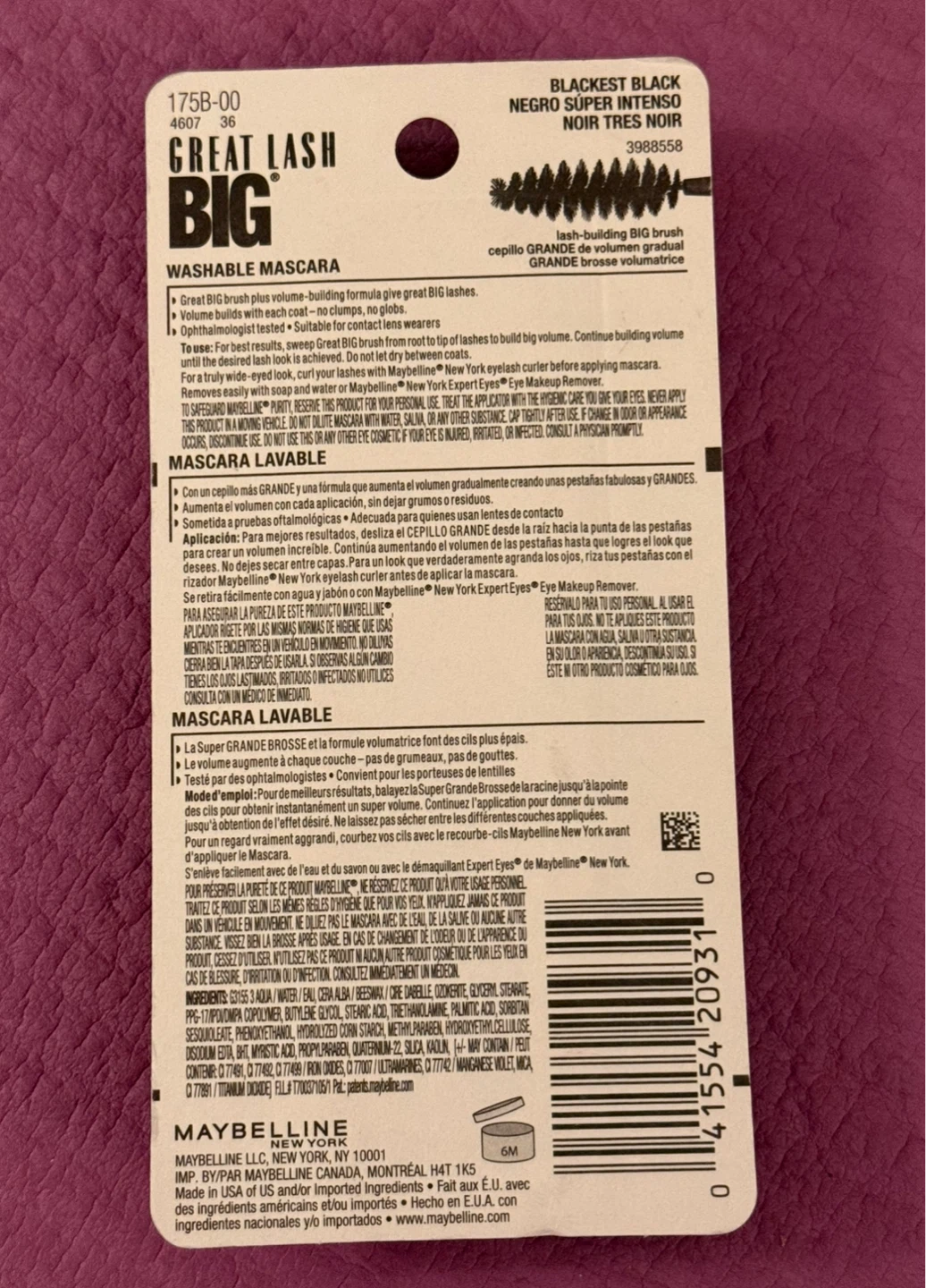 NEW⚽️Maybelline Great Lash BIG Mascara - photo 3