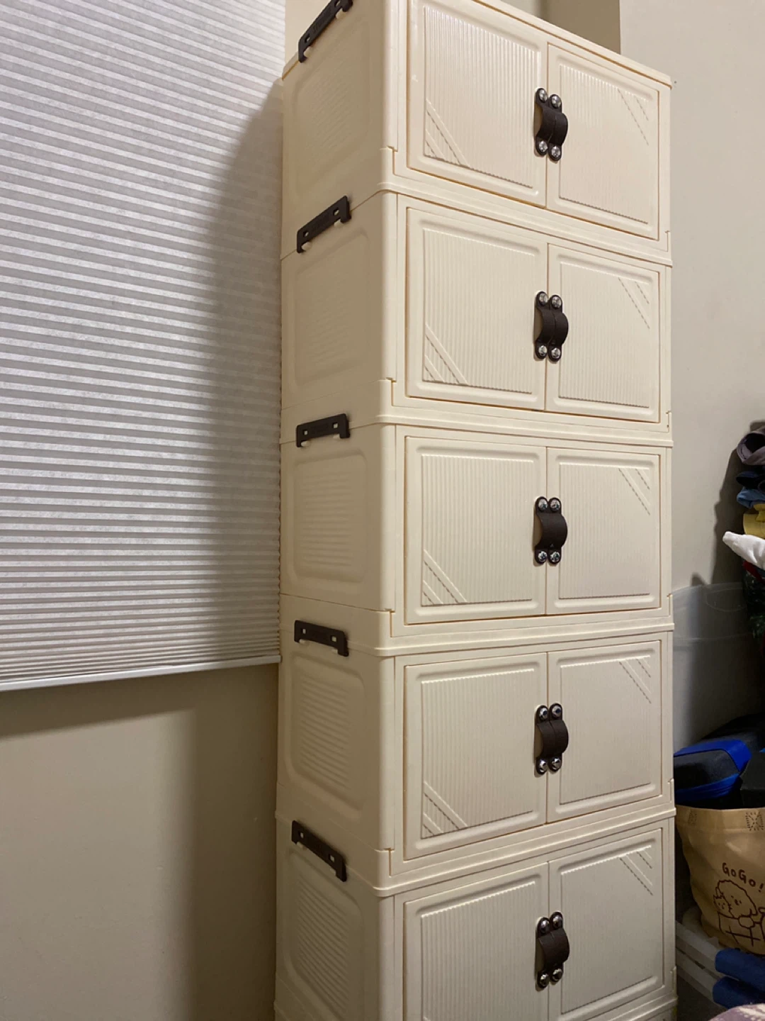 Cream 6-Drawer Storage Unit