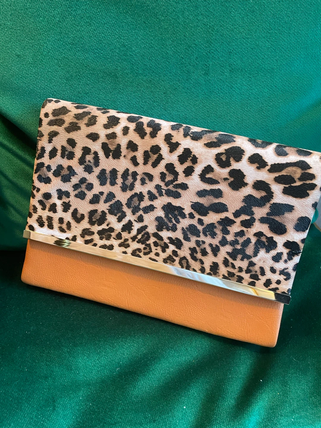 Leopard Print Clutch Wallet
