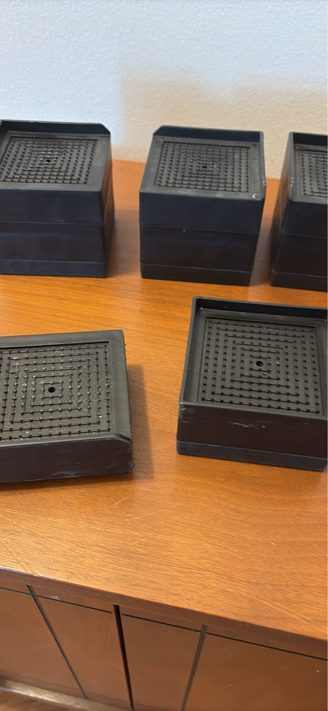Set of 4 Black Furniture Risers - photo 5