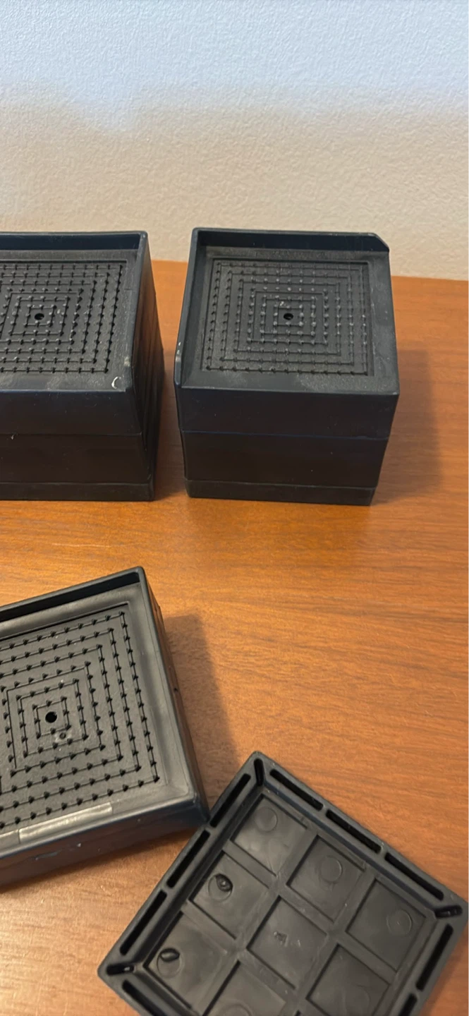 Set of 4 Black Furniture Risers - photo 2