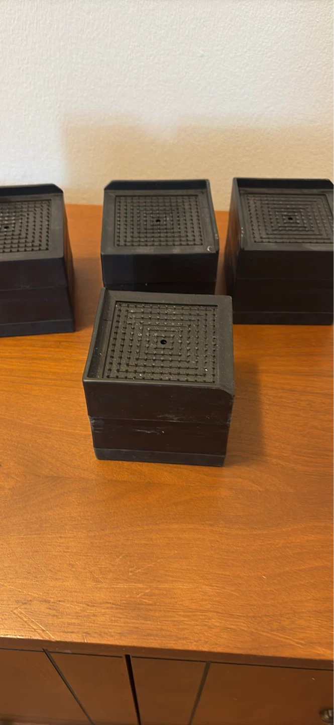 Set of 4 Black Furniture Risers - photo 4