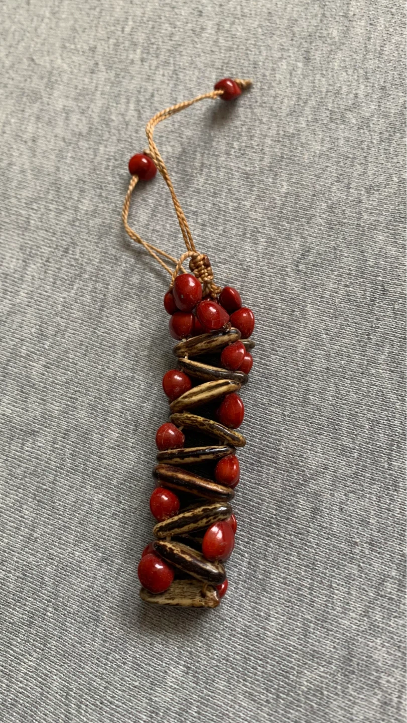 Red and Brown Bead Bracelet ⚽️ - photo 2