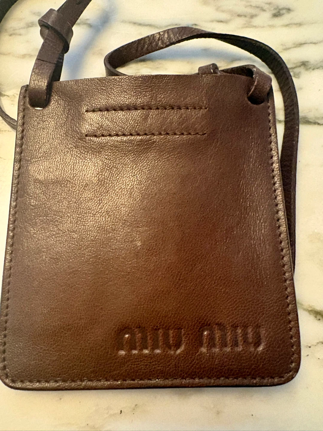 Miu Miu vintage Brown Leather sleek bag - photo 5
