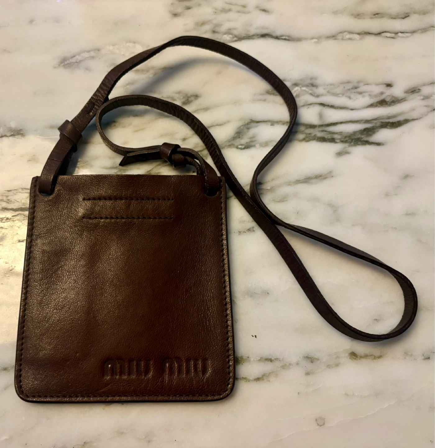 Miu Miu vintage Brown Leather sleek bag - photo 2