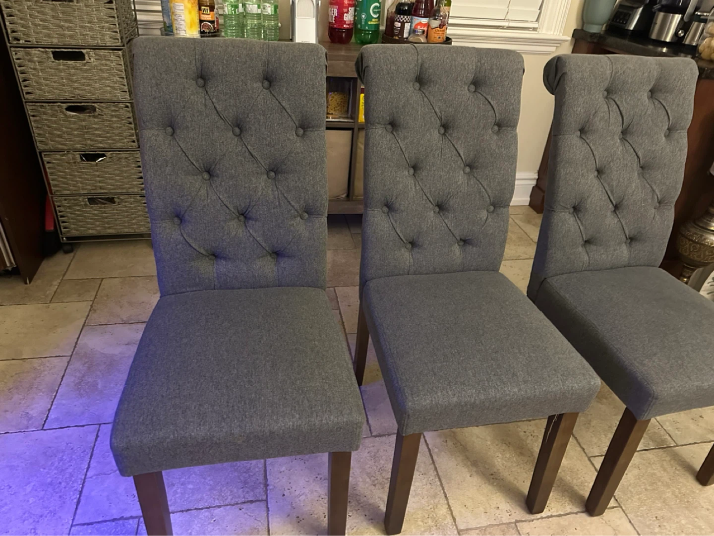 Set of 6 Tufted Dining Chairs - photo 2