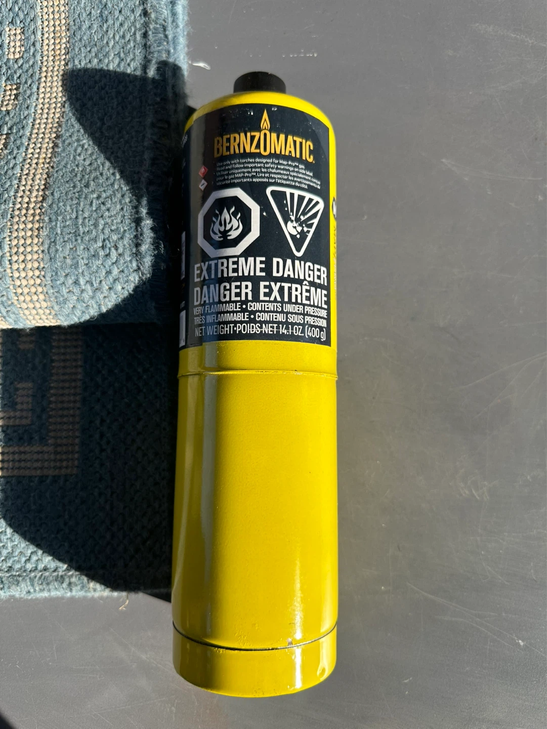Bernzomatic Propane and MAP-Pro Gas Canisters (3 Yellow, 1 Blue) - photo 2