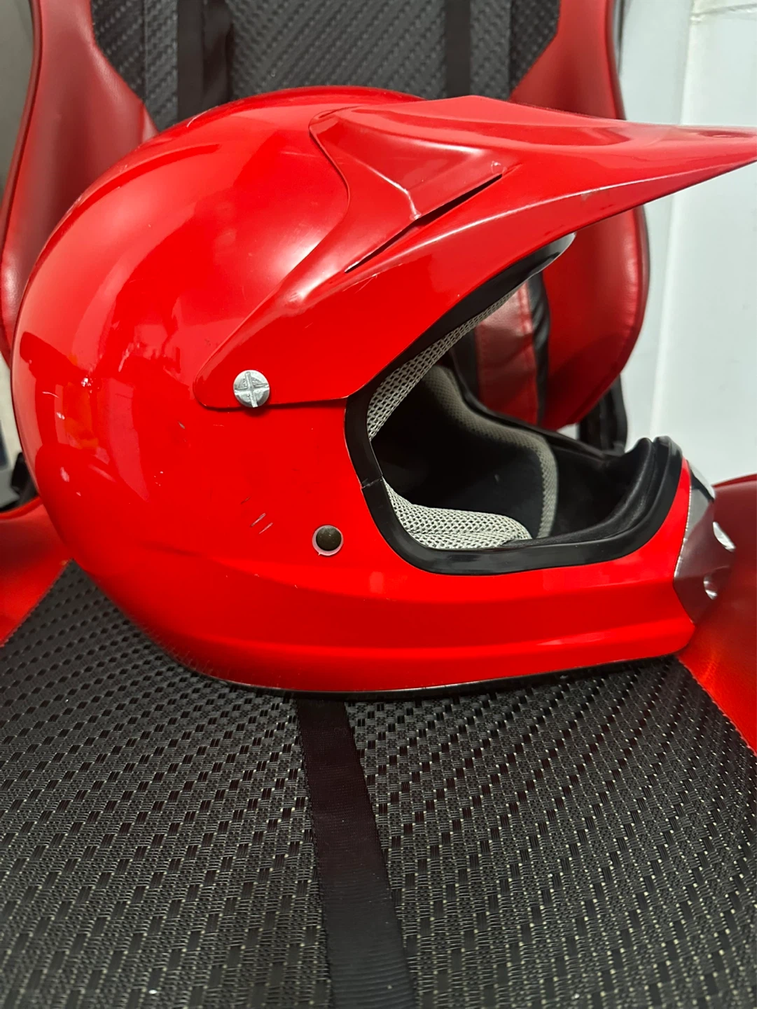 Red Dirt Bike Helmet - photo 3