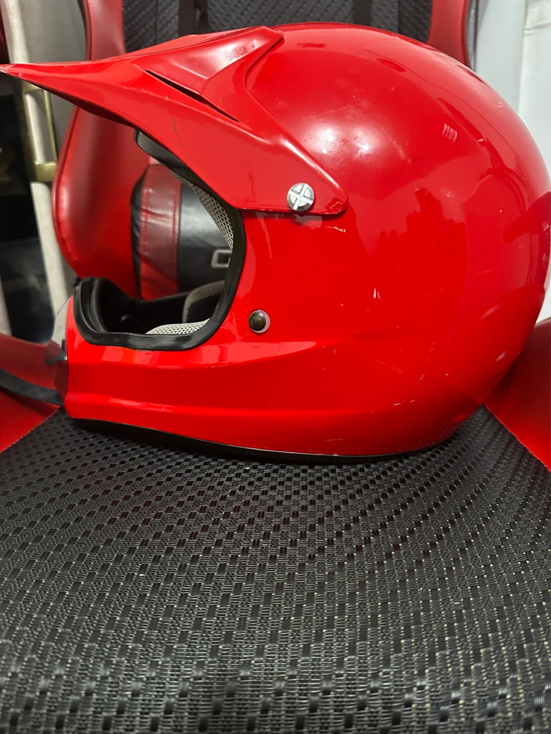 Red Dirt Bike Helmet - photo 2