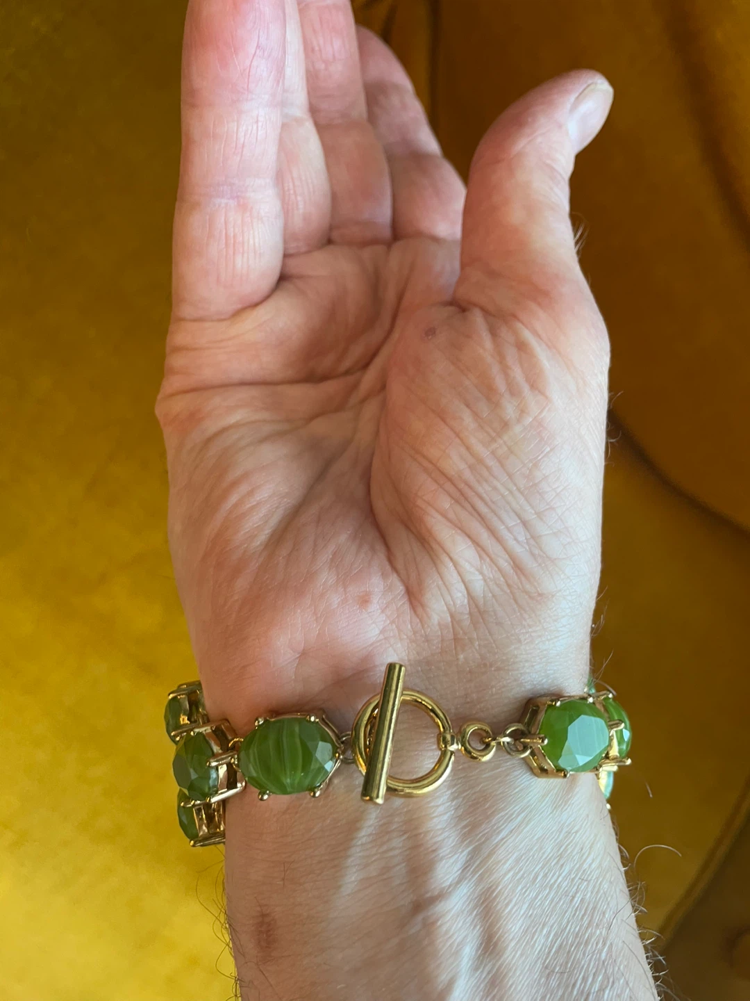 Green Gemstone Bracelet and Earrings Set - photo 4