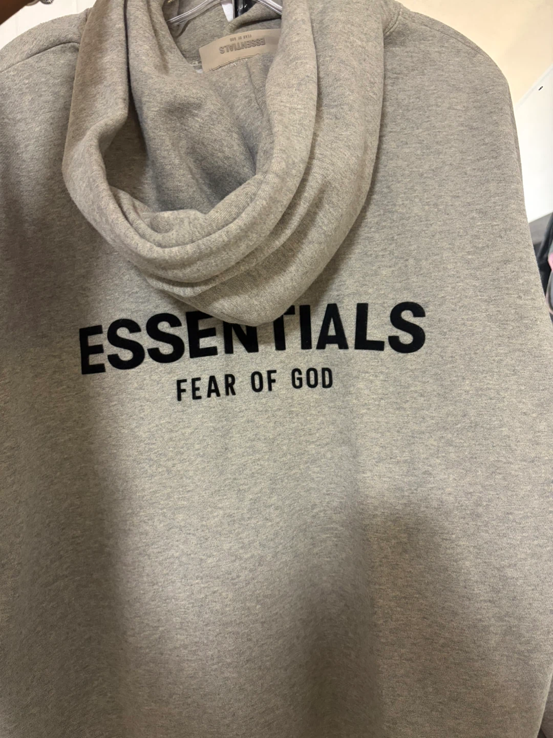 Fear of God Essentials Grey Hoodie - photo 3
