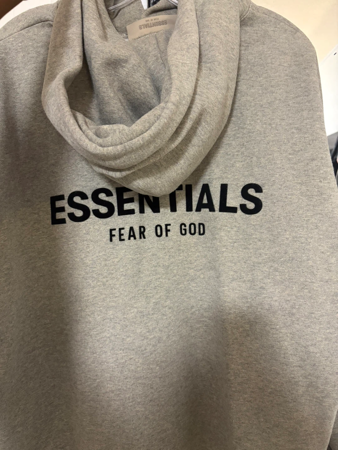Fear of God Essentials Grey Hoodie - photo 4