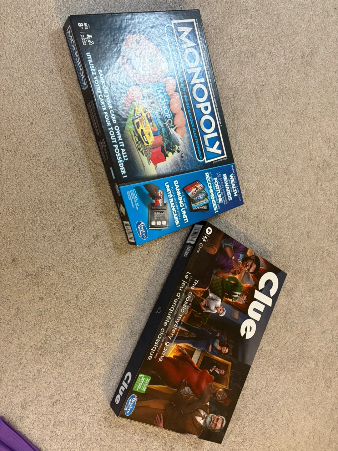 Monopoly Electronic Banking & Clue Board Games