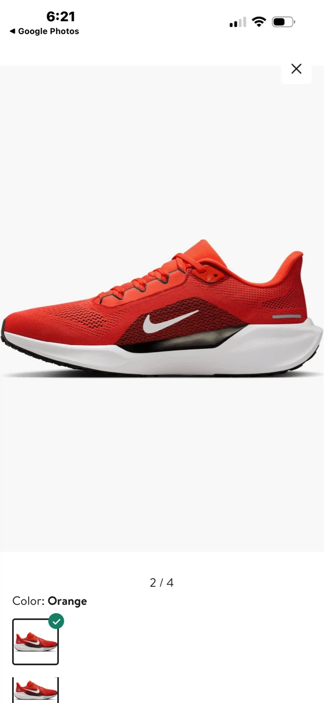 Nike Air Zoom Running Shoes Orange - photo 2