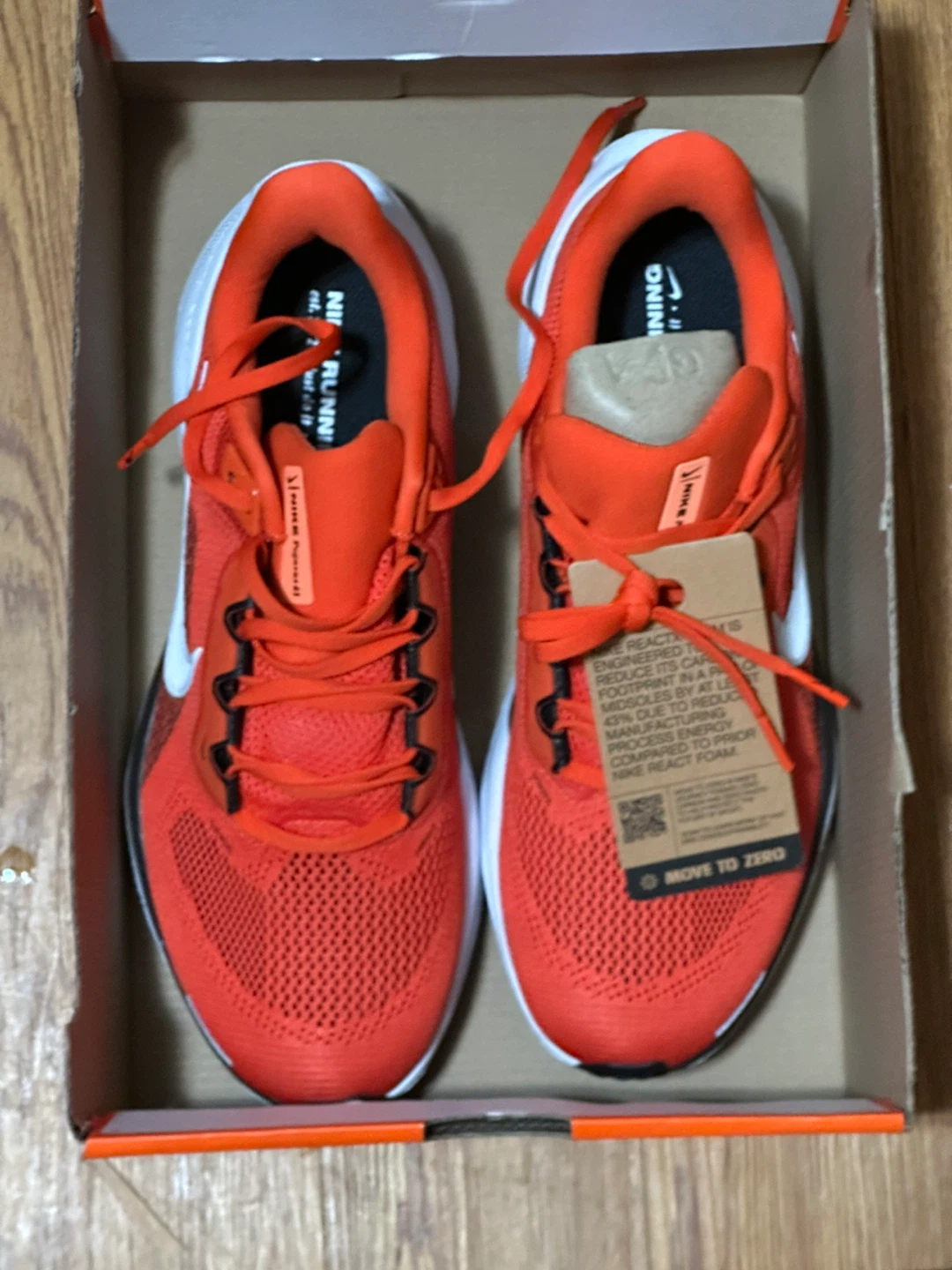 Nike Air Zoom Running Shoes Orange - photo 4
