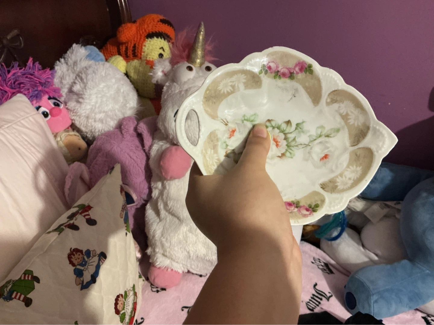Decorative Floral Trinket Dish ⚽ - photo 3