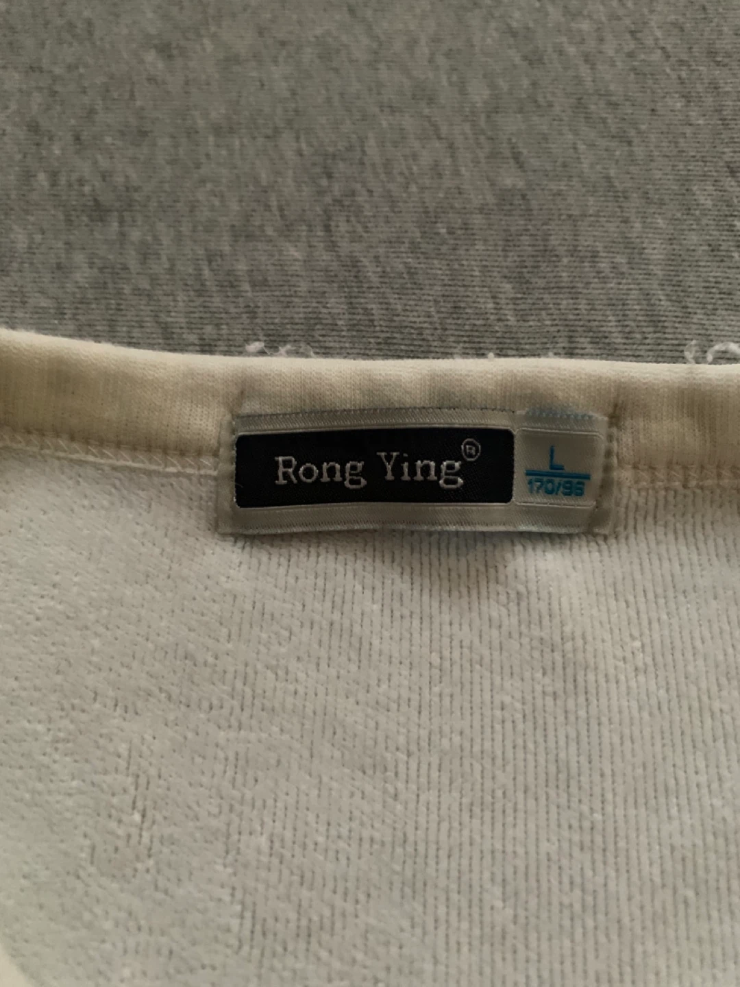 Small Fit Long Sleeve White/Cream Sweater - ⚽️ WORN ELBOWS - photo 3