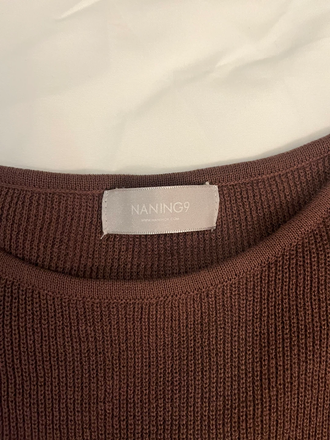 NANING9(korean brand) Brown Knit Top - photo 2