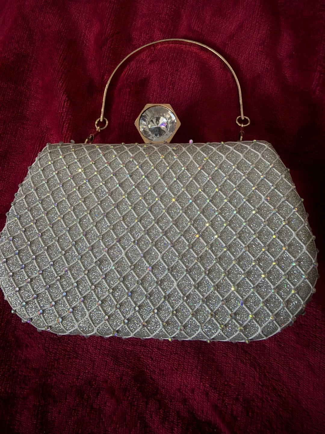 Sparkly Clutch Purse with Handle ⚽ - photo 2