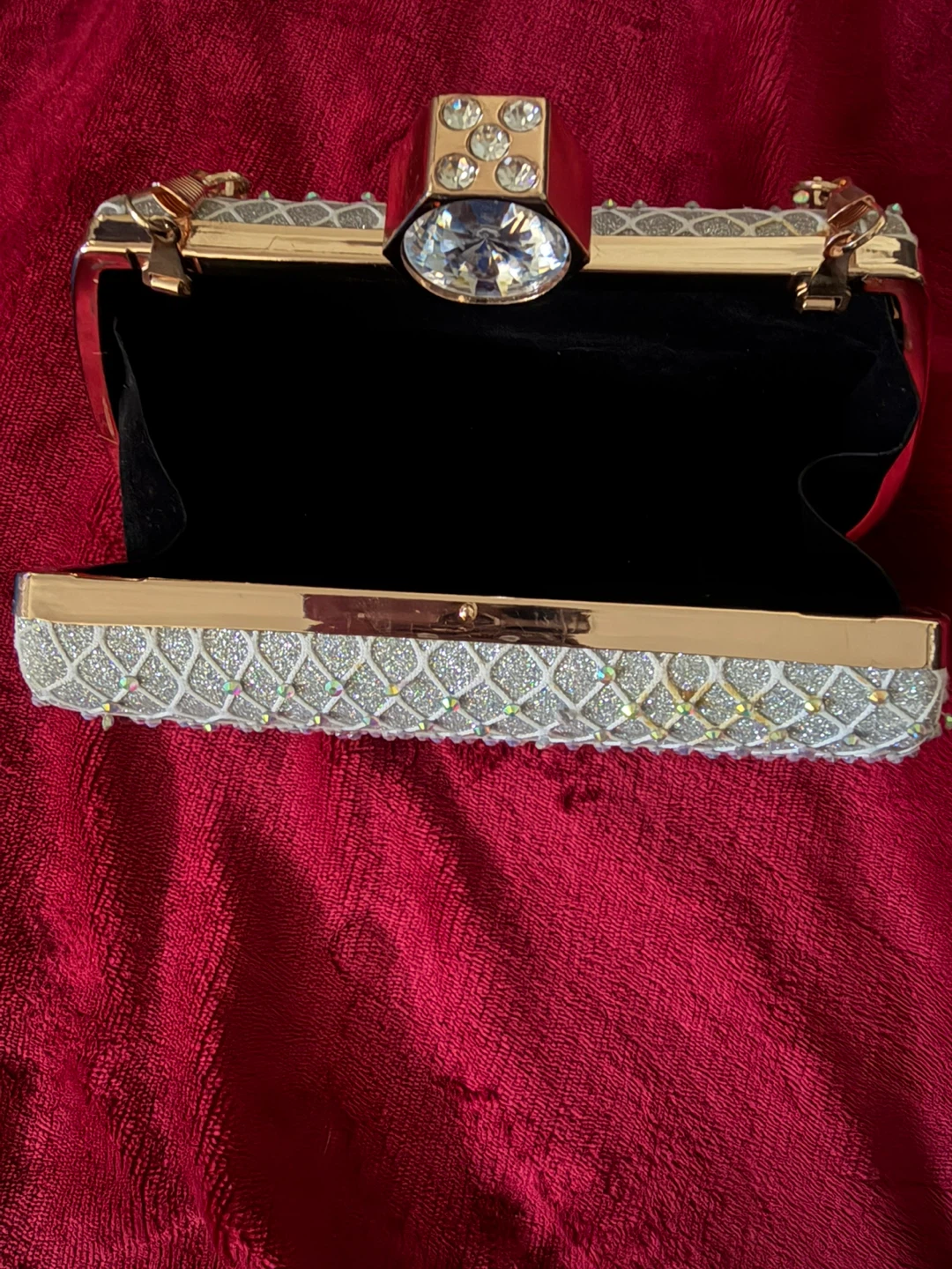Sparkly Clutch Purse with Handle ⚽ - photo 3