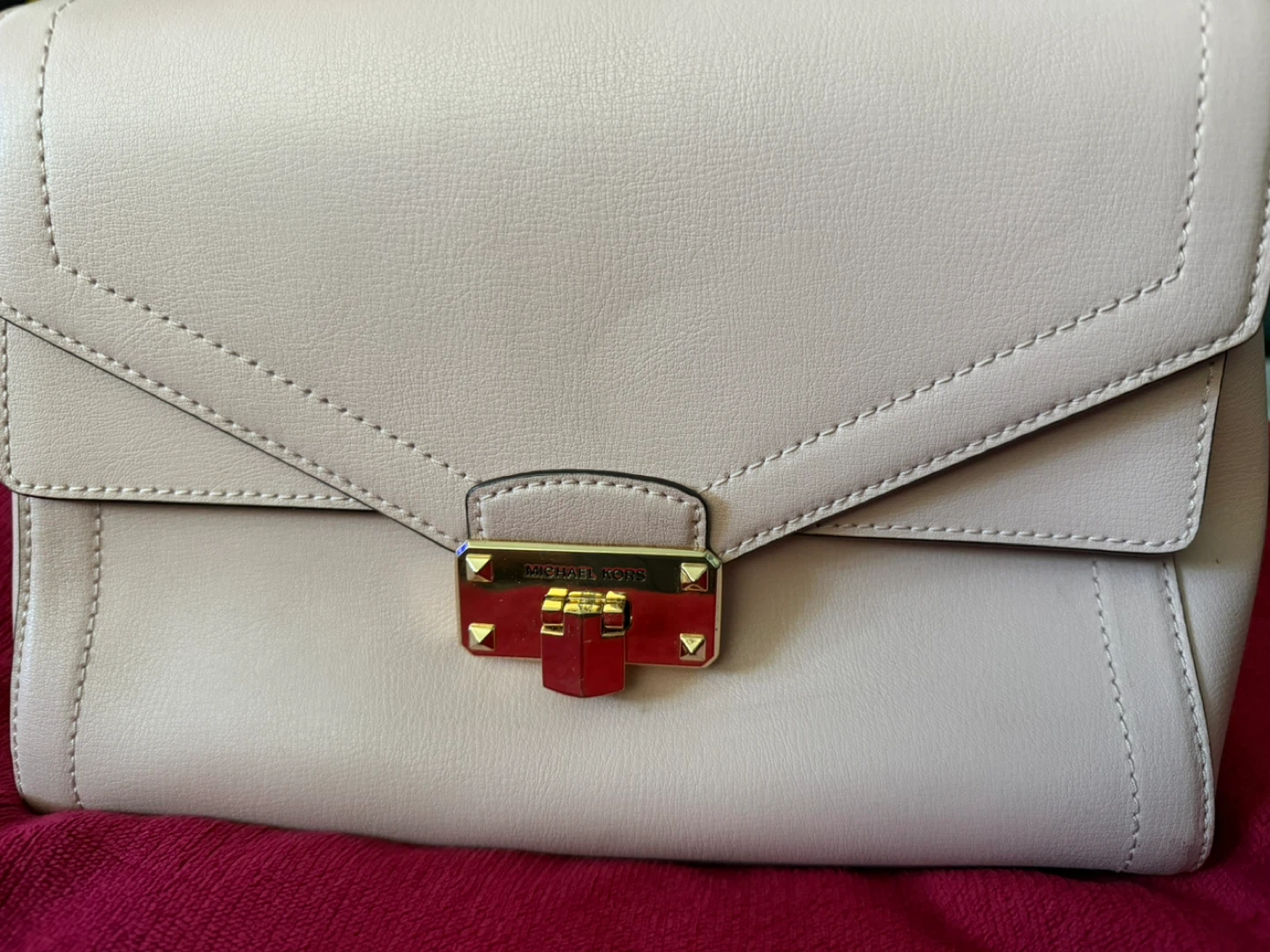 Michael Kors Pink Leather Handbag ⚽ - photo 4