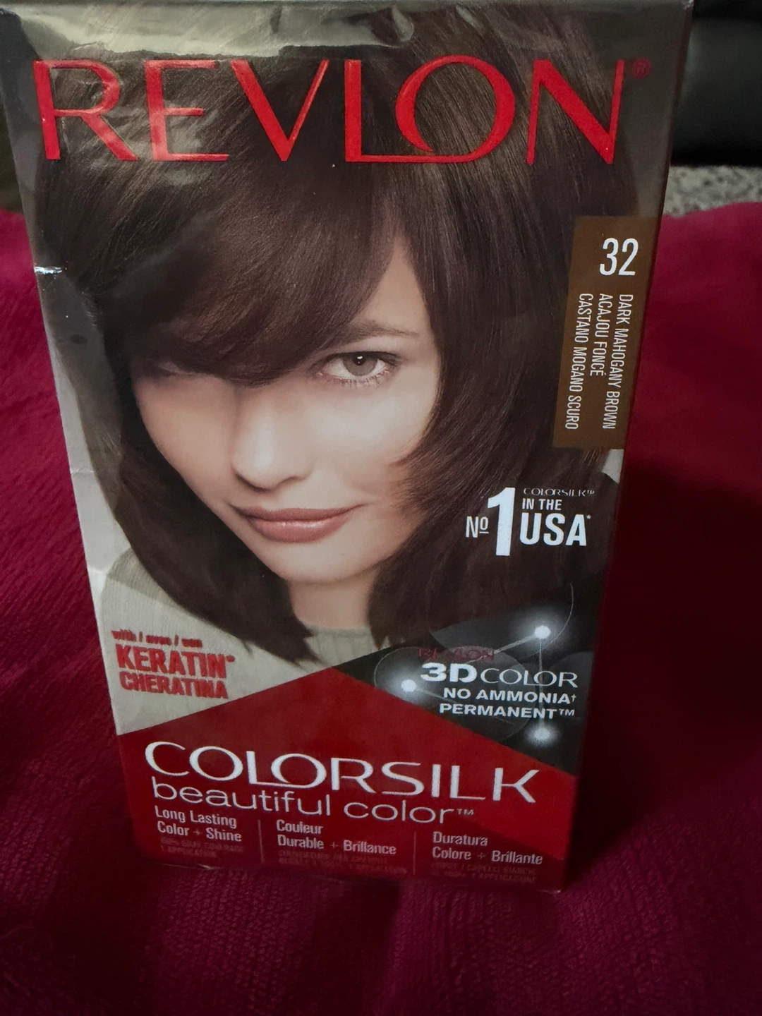 3 pk Revlon Colorsilk Beautiful Color 32 Dark Mahogany Brown ⚽