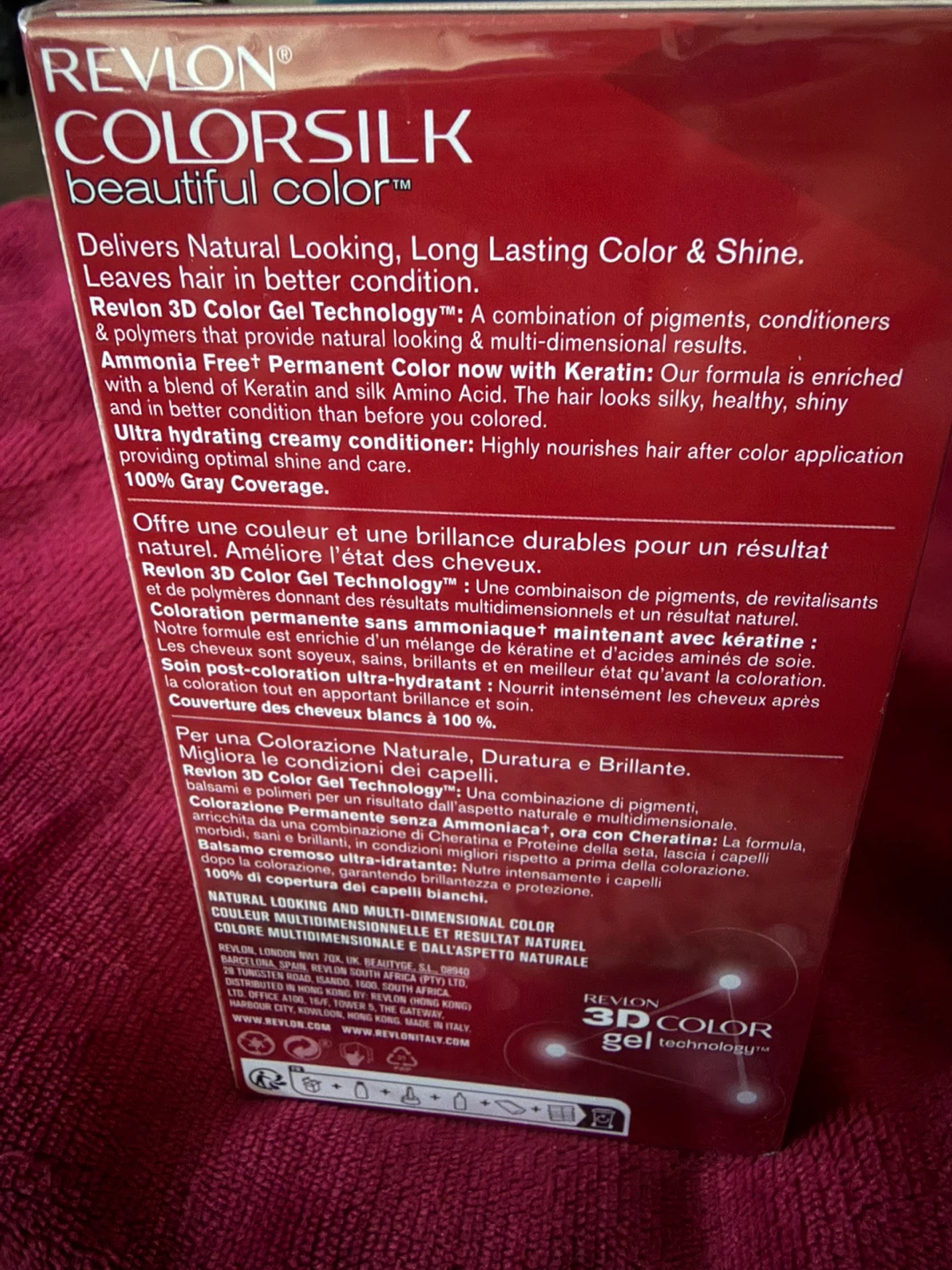 3 pk Revlon Colorsilk Beautiful Color 32 Dark Mahogany Brown ⚽ - photo 3