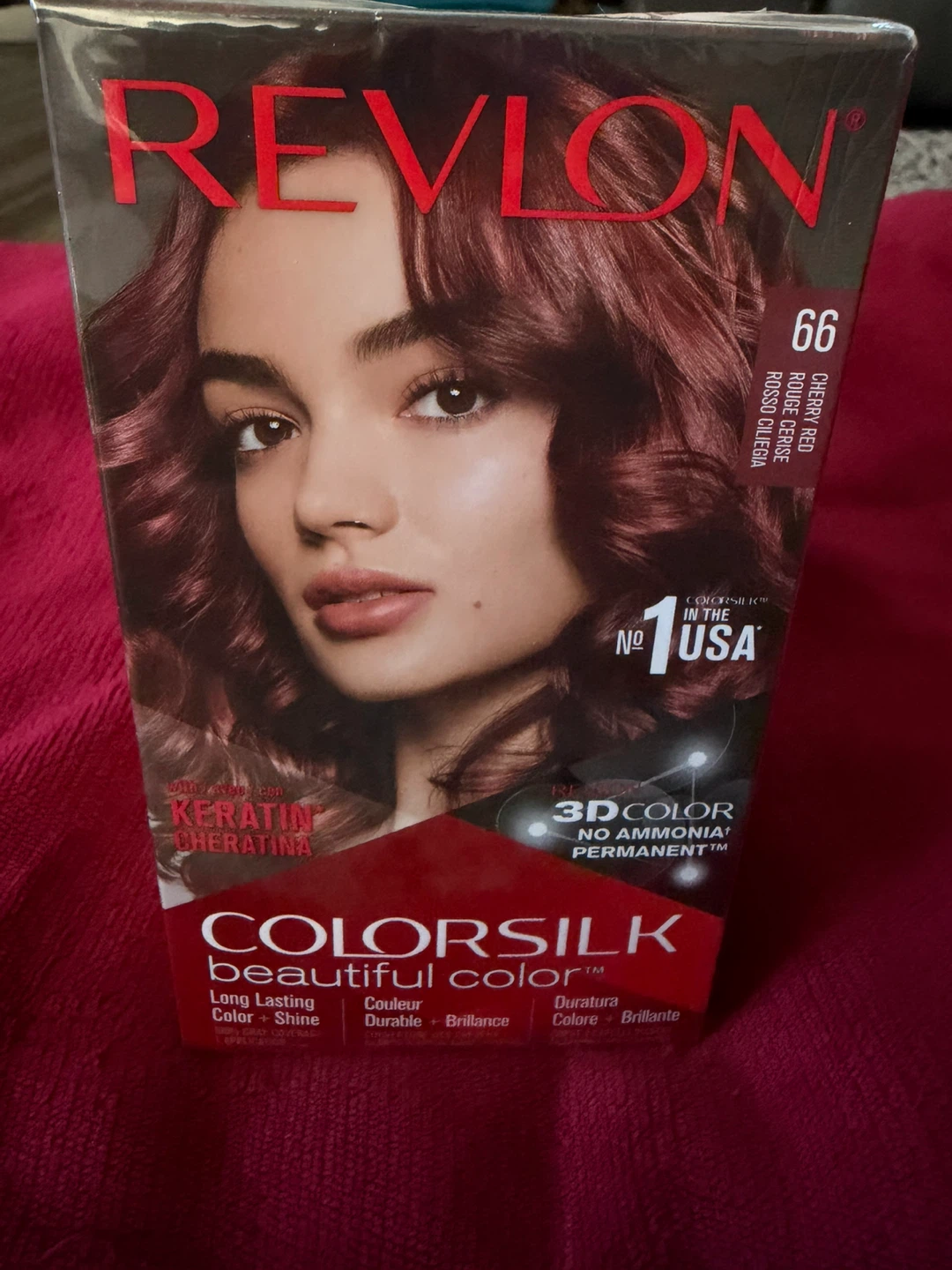 3 pk Revlon Colorsilk Beautiful Color 66 Cherry Red