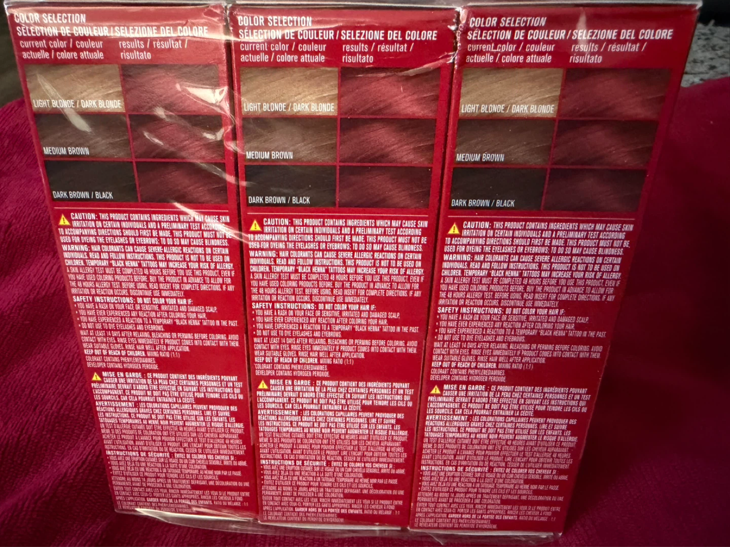3 pk Revlon Colorsilk Beautiful Color 66 Cherry Red - photo 2