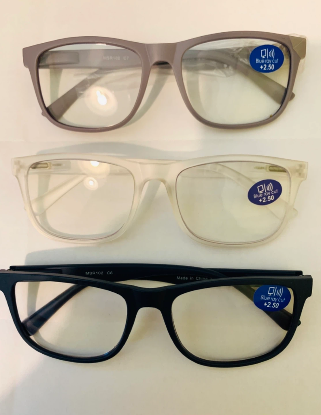 Premium Reading Glasses Set of 3   +2.5