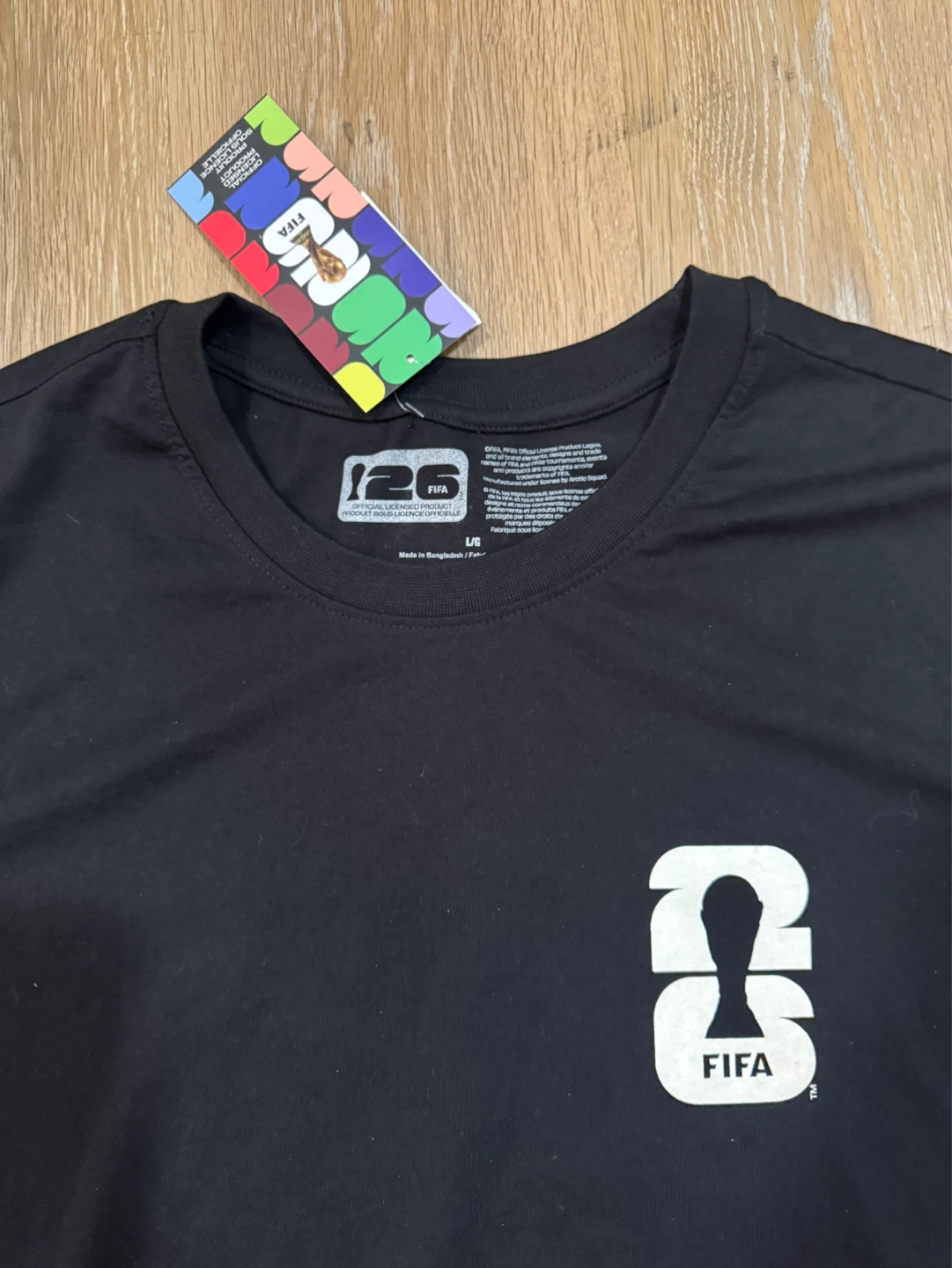 FIFA World Cup 2026 Men’s Black T-Shirt Size Large - photo 2