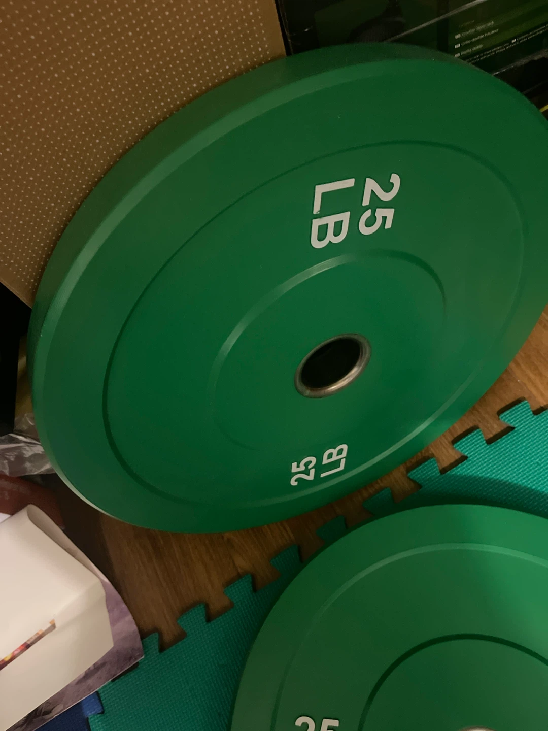 Pair of 25lb Coloured Bumper Plates - photo 2