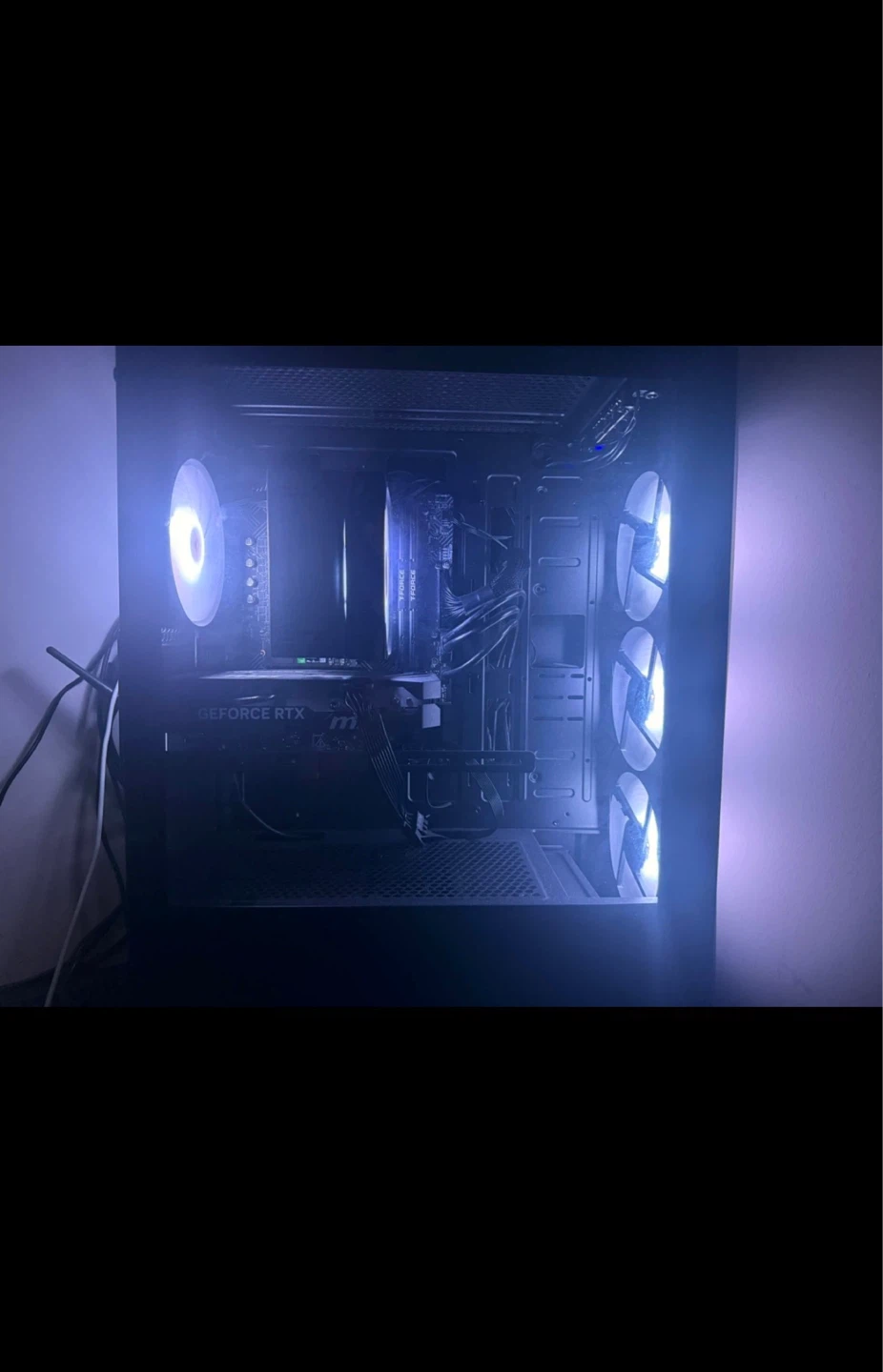Gaming PC with RGB Fans