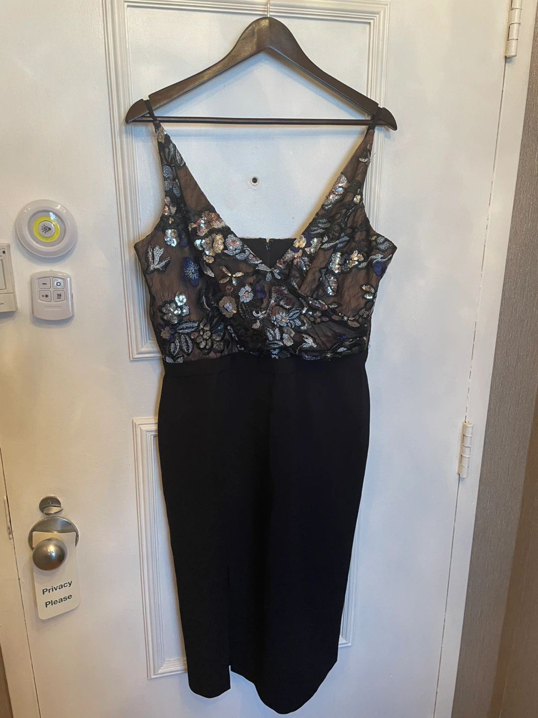 Dress the Population Sequin Floral Jumpsuit